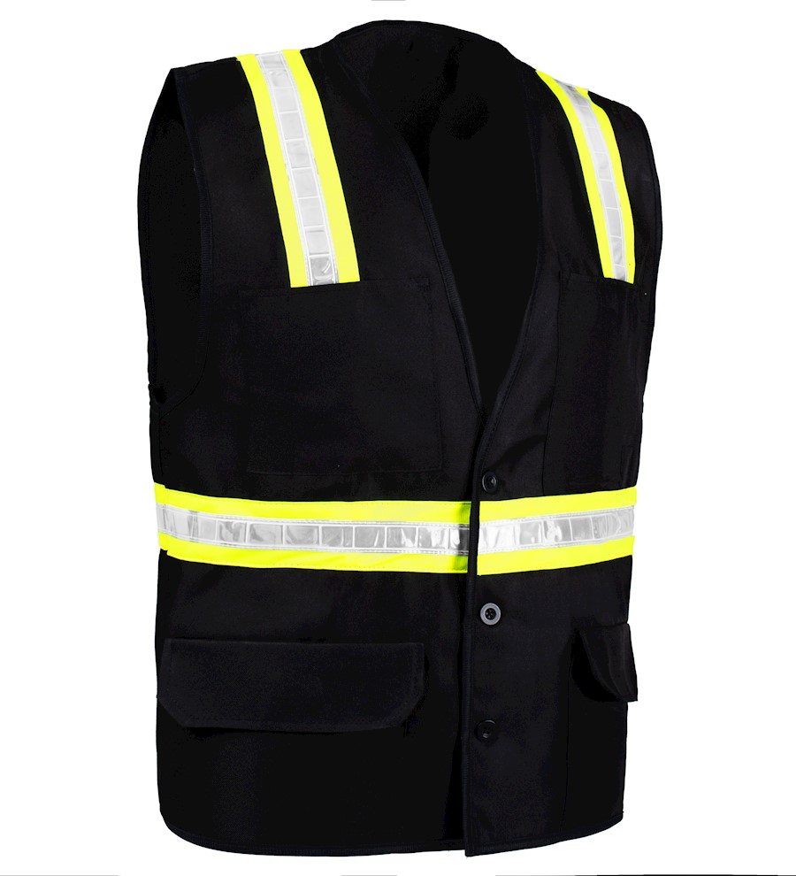 Black safety vest